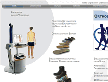 Tablet Screenshot of orthosport.de