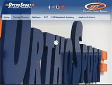Tablet Screenshot of orthosport.us